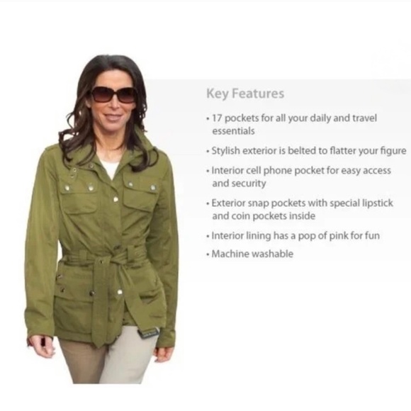 Scottevest Molly Jacket Olive-L - Picture 5 of 7